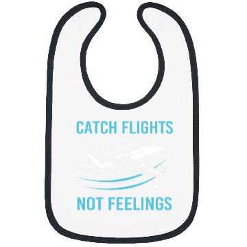 Discover Pilot Flight Attendant Travel Catch Flights Not Feelings Bibs