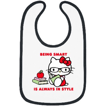 Discover Hello Kitty Being Smart Is Always In Style Books Student Bibs