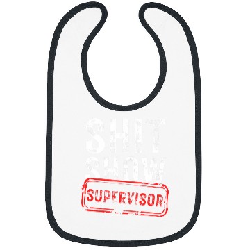 Discover Shit Show Supervisor Hilarious vintages funny sarcastic Bibs