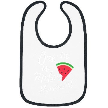 Discover One In A Melon Dedicated Pharmacist Funny Watermelon Design Bibs