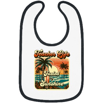 Discover EndofYear Teacher Appreciation Gift Retro Summer Sun Beach Bibs