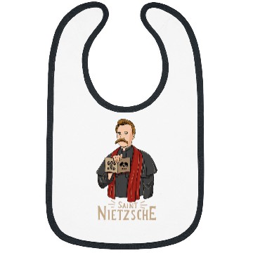 Discover Saint Nietzsche Design for a Philosophy Student 1 Bibs