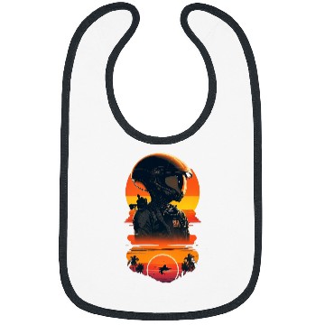 Discover vintages Sunset UFO Space Alien Pilot Bibs