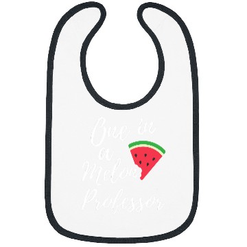 Discover One In A Melon Dedicated Professor Funny Watermelon Design Bibs