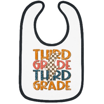 Discover Third Grade BacktoSchool Academic Teacher Student Bibs