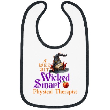 Discover Cute A Wee Bit Wicked Physical Therapist Halloween Bibs
