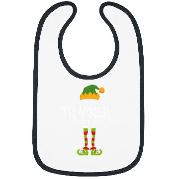 Discover christmas elf matching family pajama trucker elf Bibs
