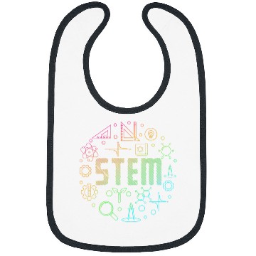 Discover STEM Science Technology Engineering Math Teacher Gift 2 Bibs