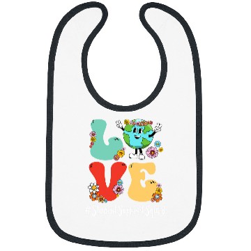 Discover Retro Love World Earth Day Student Support Squad Bibs