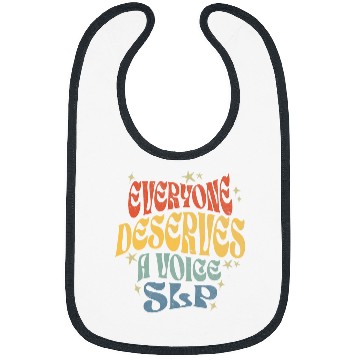 Discover Everyone Deserves A Voice SLP Speech Language Pathologist Bibs