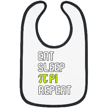 Discover Eat Sleep Pi Repeat Inspirational Math Student Teacher Bibs