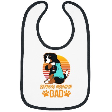 Discover vintages Bernese Mountain Dad Funny Fathers Day For Paw Daddy Bibs
