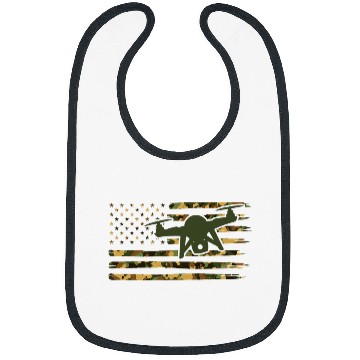Discover Drone Pilot Camo Drone Operator American Flag Drone Bibs