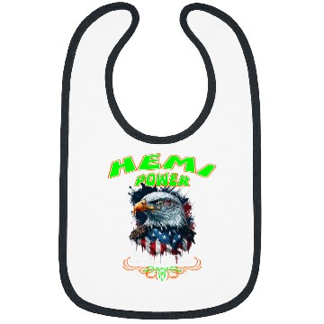Discover 392 Hemi Power Patriotic Eagle Muscle Car Design Bibs