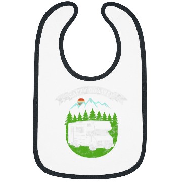 Discover Retro Sunset RV Happy Camper Camping Bibs