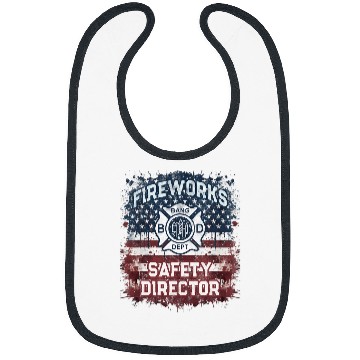 Discover USA Flag FIREWORKS SAFETY DIRECTOR Supervisor Manager Pyro Bibs
