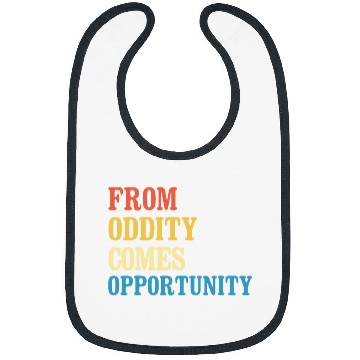 Discover From Oddity Comes Opportunity Teacher Appreciation Quote Bibs