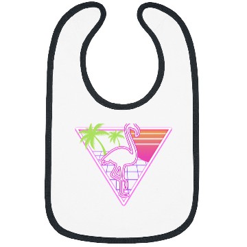 Discover Pink Flamingo Neon pink flamingo vintages Flamingos Bibs