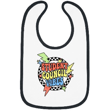 Discover Retro Student Council Vibes Groovy School Student Council Bibs