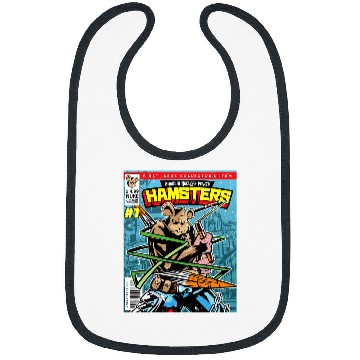 Discover Reading Book Comic Book Cover Page Magazine Figure Hamster Reader Bibs
