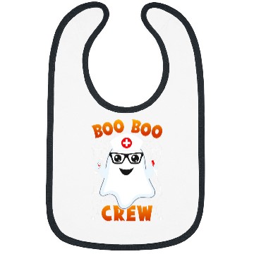 Discover Boo Boo Crew Nursing Halloween Funny Bibs