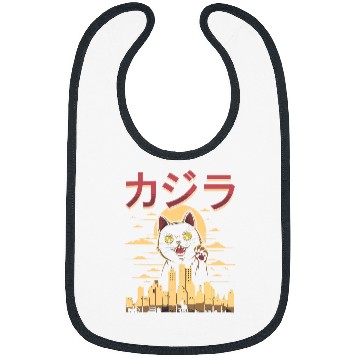 Discover Anime Cat Japanese Catzilla Bibs
