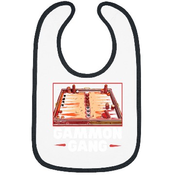 Discover Backgammon Player Strategy Board Game Dice Game Bibs