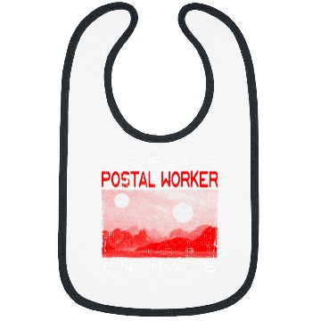 Discover First Postal Worker on Mars Mailman Red Planet 2 Bibs