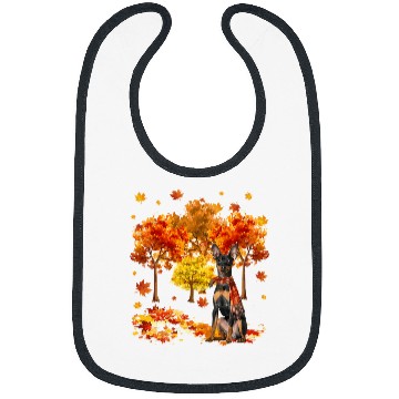 Discover Its Fall Yall Miniature Pinscher Autumn Tree Fall Leaves 19 Bibs