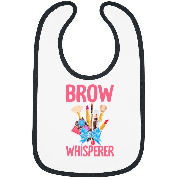 Discover Brow Makeup Funny Skincare Esthetician Girls Women Bibs