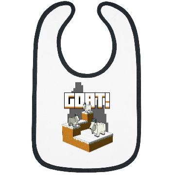 Discover Goats Lover Minecraft Goats Mountaintop Bibs