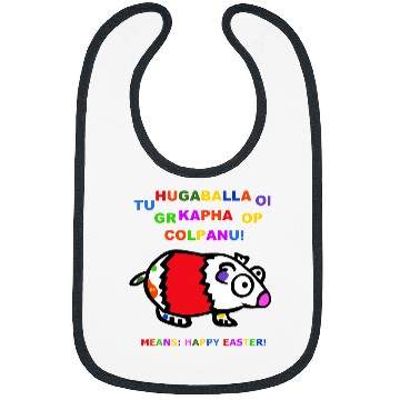 Discover Funny Easter Gifts Cute Guinea Pig Hamster Fun Happy Easter Bibs