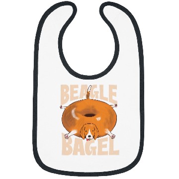 Discover Beagle Bagel Dog Owner Animal Lover Veterinarian Bibs
