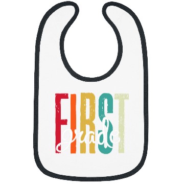 Discover First Grade Boys Teacher Team Retro vintages 1st Grade Squad Bibs