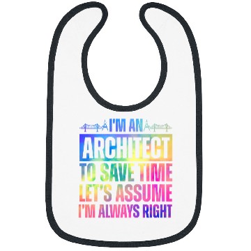 Discover Funny Architect Art For Men Women Future Architecture Lover 2 Bibs