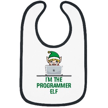 Discover Software Developer Computer Coding Elf Christmas Programmer Bibs
