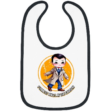 Discover Funniest Angel In The Garison Fun Cas SPN Bibs