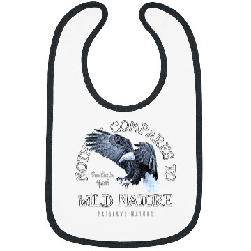 Discover Bald Eagle 2Nothing Compares To Wild Nature 2WhiteBlue Bibs