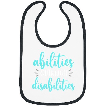 Discover Abilities Outweigh Disabilities Special Education Teacher Bibs