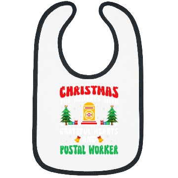 Discover Mailman Postman xmass Christmas Holidays with Postal Worker Bibs