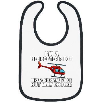 Discover Helicopter Pilot Aviator Airline Pilot Bibs