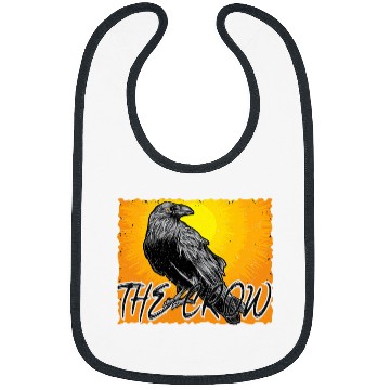Discover Bird Art Gothic Black Animal Lover Crow Design Bibs