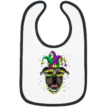 Discover Pit Bull Dog Lover Cute Mardi Gras carnivals Jester Bibs