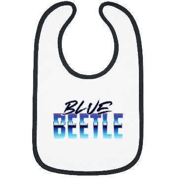 Discover Blue Beetle Big Bold vintages Text Logo Bibs