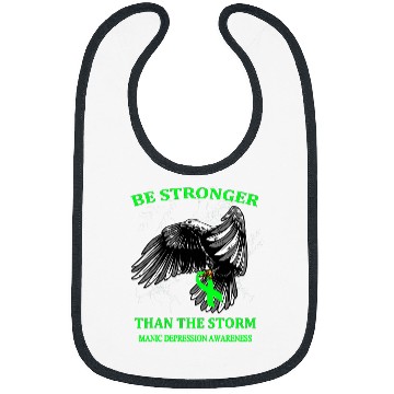 Discover Be Stronger Than The Storm Manic Depression Bibs