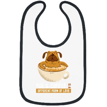 Discover Pug Lover Coffee Cup 12 Pugs Dog Bibs