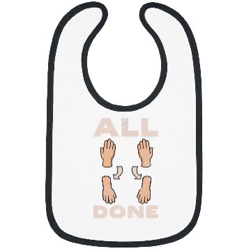 Discover All Done Speech Language Pathologist Speech Therapist Grunge Bibs