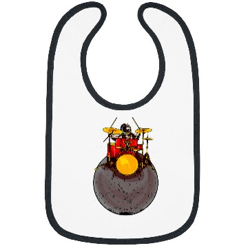 Discover Drums Drummer Astronaut Drummer Drummer Musician Drums Bibs