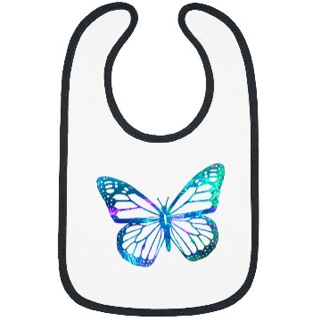 Discover Funny Violin Cyan Blue Violet teal butterfly For butterflies Lovers Bibs