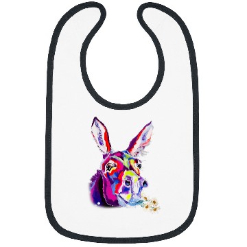 Discover Colored Donkey Colorful Flower Donkey Mom Lovers Bibs